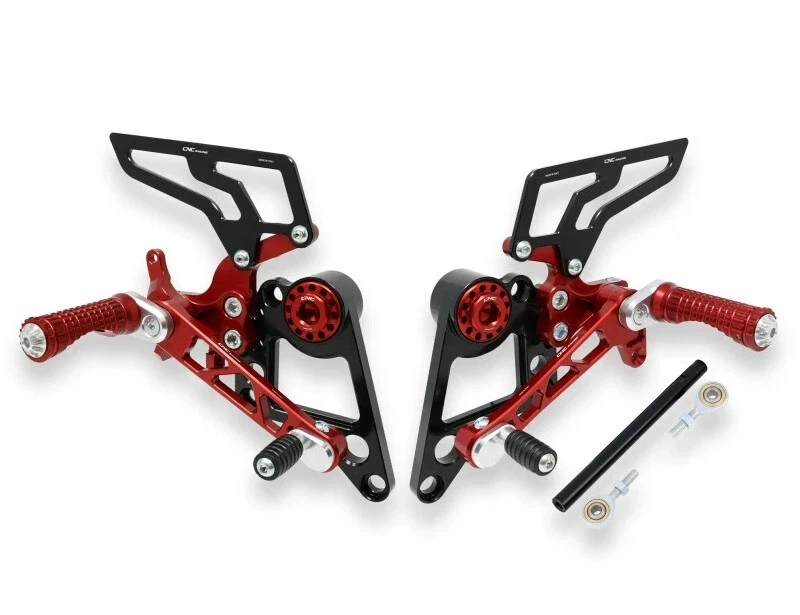 Juegos traseros ajustables CNC Racing Ducati Monster 1100/S/EVO 795 796 696 negros Foto 3 de 4