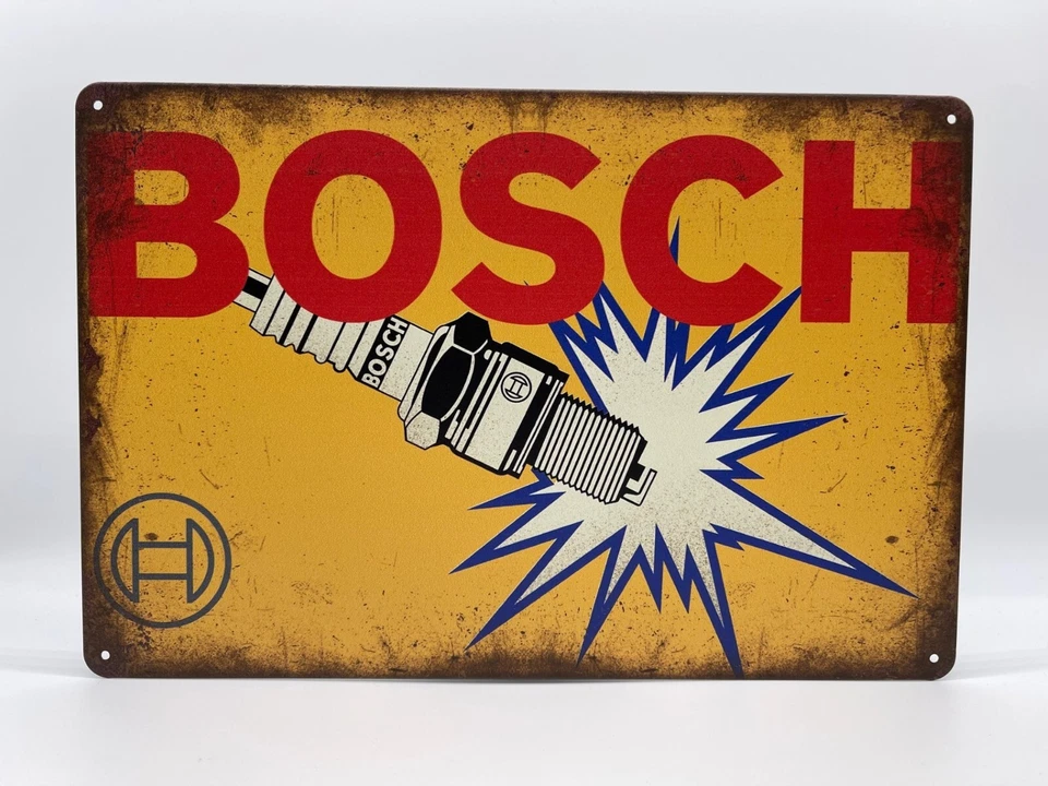 BLACKBEARD WAREHOUSE Blechschild Bosch 20x30cm Nostalgie Retro Reklame Vintage Deko Geschenk Garage