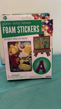 Glitter Dotty Letters Foam Stickers - Self Adhesive - Horizon Group USA