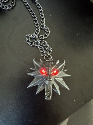 The Witcher 3 White Wolf Medallion LED Necklace from J!NX and cd Projekt RED