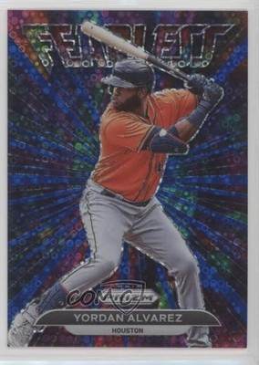 2022 Panini Prizm Fearless Blue Donut Circle 128/199 Yordan Alvarez #FL-16 6q5