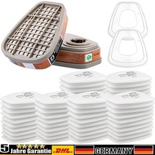 6001N Filter f&uuml;r Atemschutzmaske Set mit 60 St&uuml;ck Filterbaumwolle f&uuml;r Staubmaske