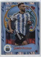 2023 Topps Argentina Fileteado Sky Blue & White Tango 72/99 German Pezzella 14md