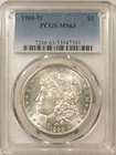 1900-O MORGAN DOLLAR, PCGS MS-63, ORIGINAL WHITE & CHOICE!