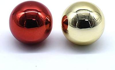 Arcity 2 Pcs Arcade Joystick Ball Top Chrome Handle Rocker round Head for Arcade