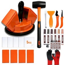 ZYGC Floor Gap Fixer Tool Double 45° Suction Cup Repair Kit with orange