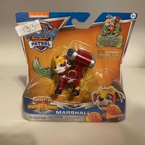 PAW Patrol Marshall Figure Mighty Pups Super Paws Red Toy 3+ Made In Vietnam