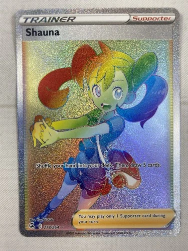 Shauna (Secret) 278/264 - SWSH08: Fusion Strike Rainbow Rare Holo NM