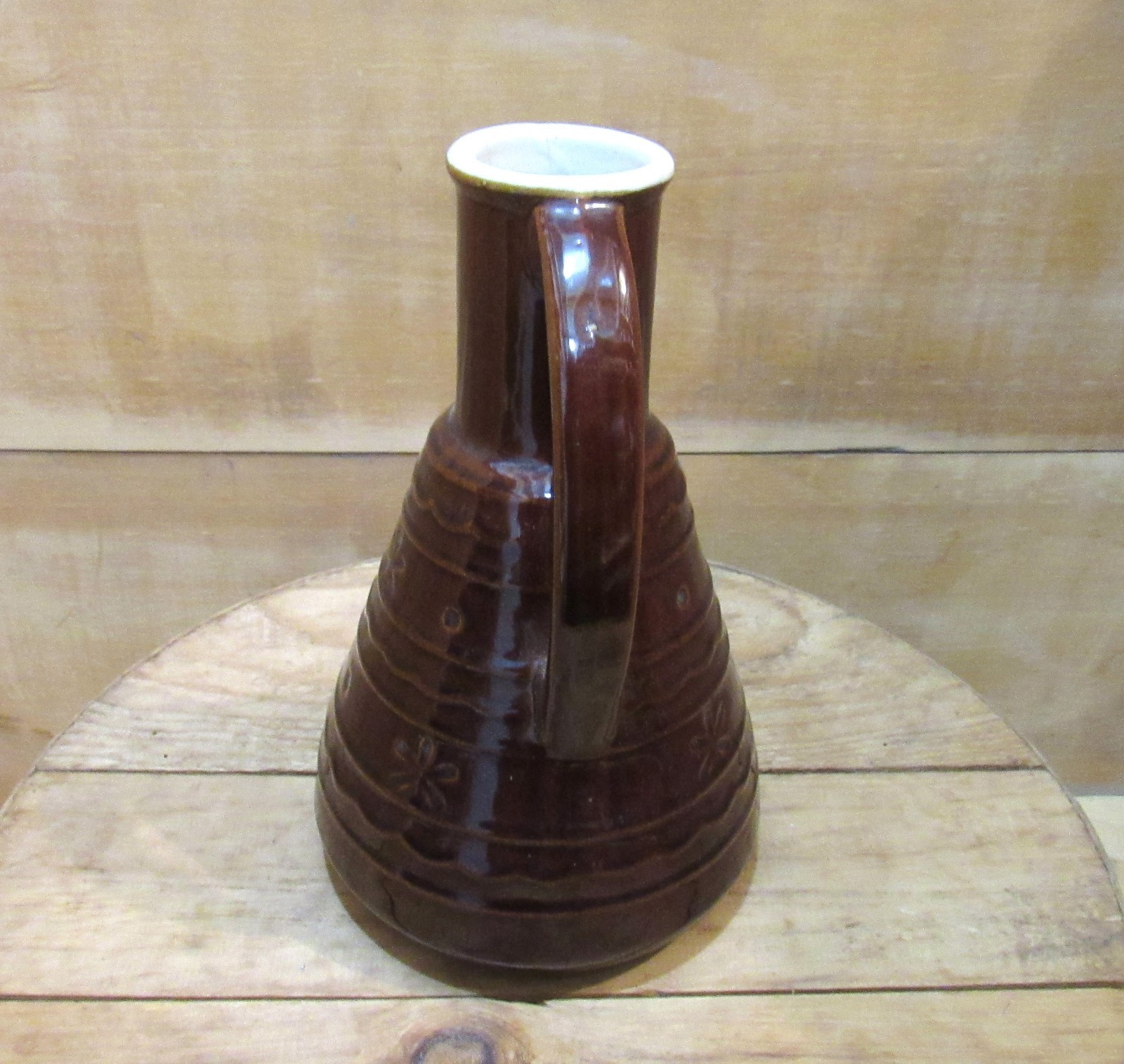 1 Marcrest Daisy Dot Jug. 6¼"W x 10"H. There Are 2 Hairline Cracks on the Top.