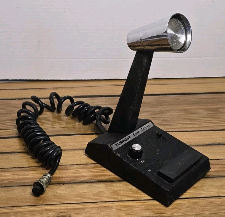 Vintage Turner Super Sidekick Amplified Desk Microphone CB Ham Radio - Untested