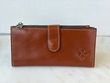 Patricia Nash Narazi Women's Leather Bifold Wallet - Tan - Excellent Condition