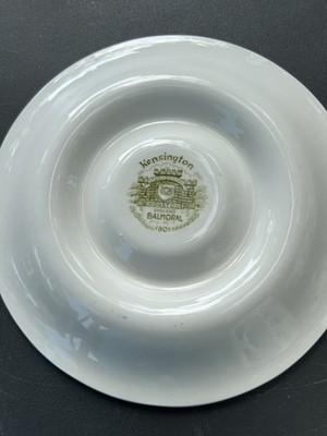 Kensington Staffordshire Green Ironstone Balmoral 1801 Cups