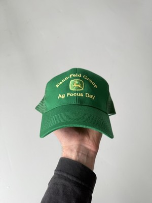 Green John Deer Vintage Canvas and Mesh SnapBack Trucker Cap