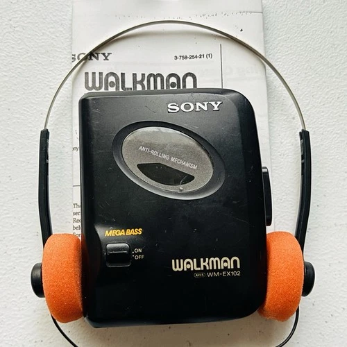 SONY Walkman WM-EX102 Cassette Player - New Belt - Reconditioned