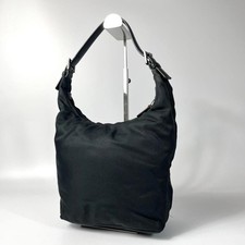 Coach Leather Nylon Hobo Bag Black Authentic Shoulder Crossbody Excellent Condi