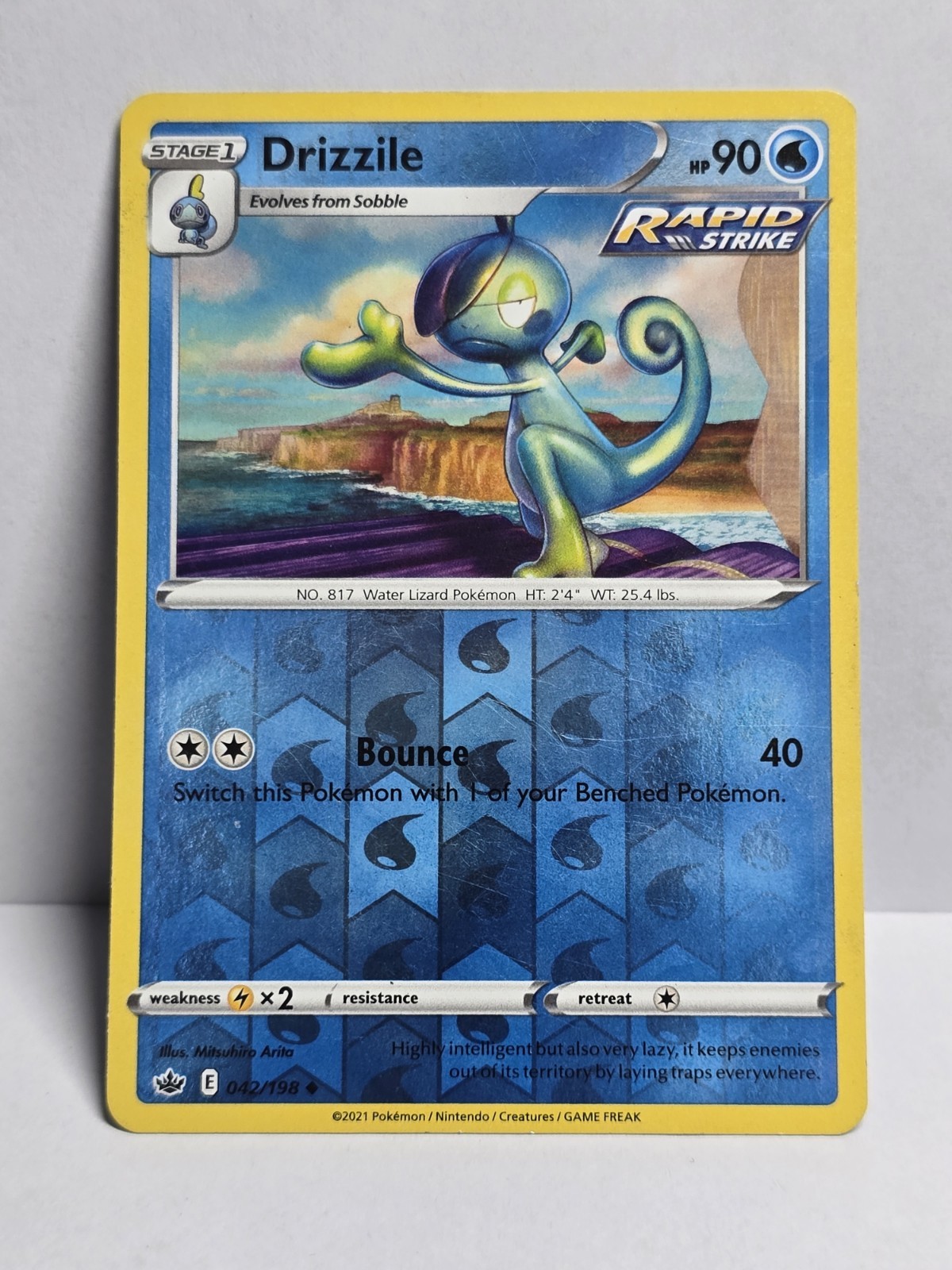 Drizzile 42/198 Chilling Reign Reverse Holo Uncommon Pokemon Card TCG 042/198