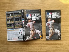 MLB 09 The Show PSP Box Art Insert / Instruction Manual ONLY OEM Sony