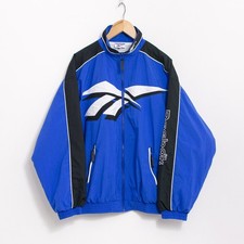 REEBOK Track Jacket 90s Vintage 90s Windbreaker Size L