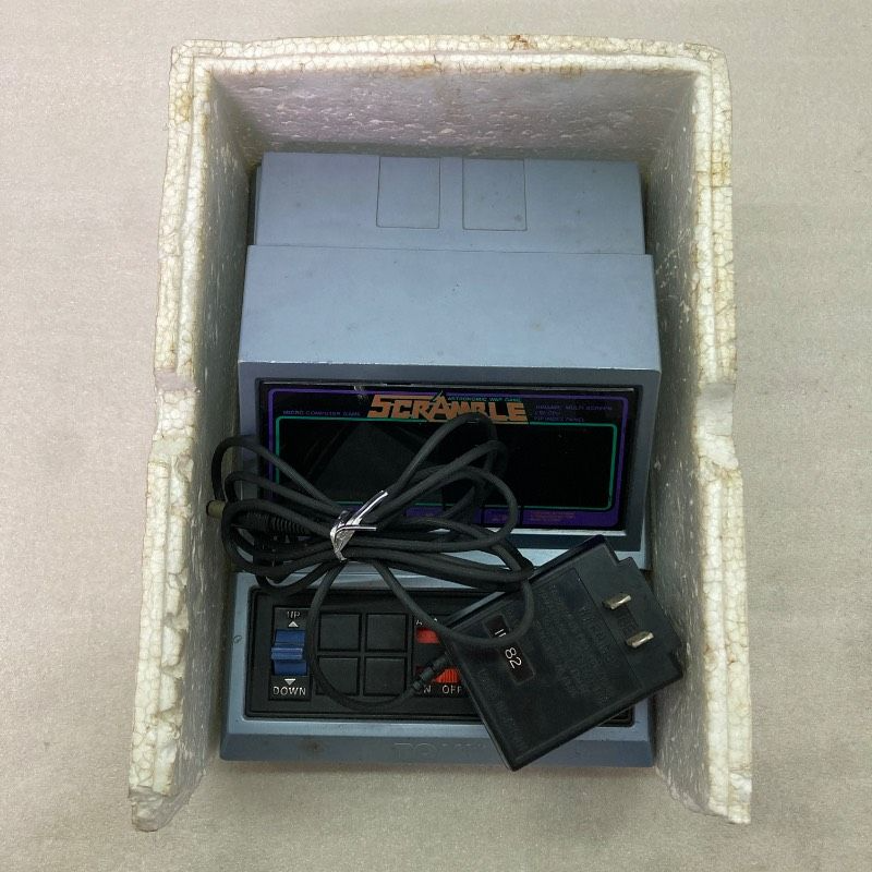 TOMY Scramble LSI Electronic Handheld Game 1982 Konami Vintage