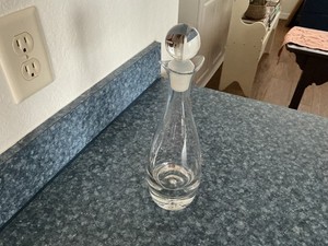 SOUTHERN LIVING AT HOME CLEAR 11.5" MANHATTAN CRUET DECANTER WITH STOPPER EUC!
