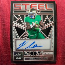 2025 Leaf Trinity JEREMIYAH LOVE Autographed Black Steel 1/1 