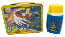 Vintage BATTLE OF THE PLANETS 1979 Metal Lunchbox & Dark Blue Thermos (RARE)!