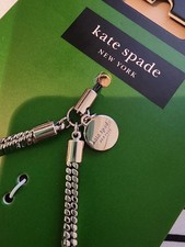 KATE SPADE New York - Phone Charm - Silver Toned - Wristlet Chain