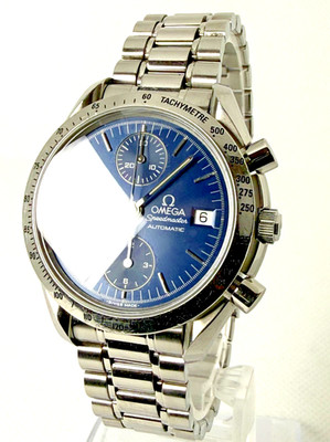 Omega Speedmaster Date 3511.80 Automatic Chronograph Blue Dial Men's Watch
