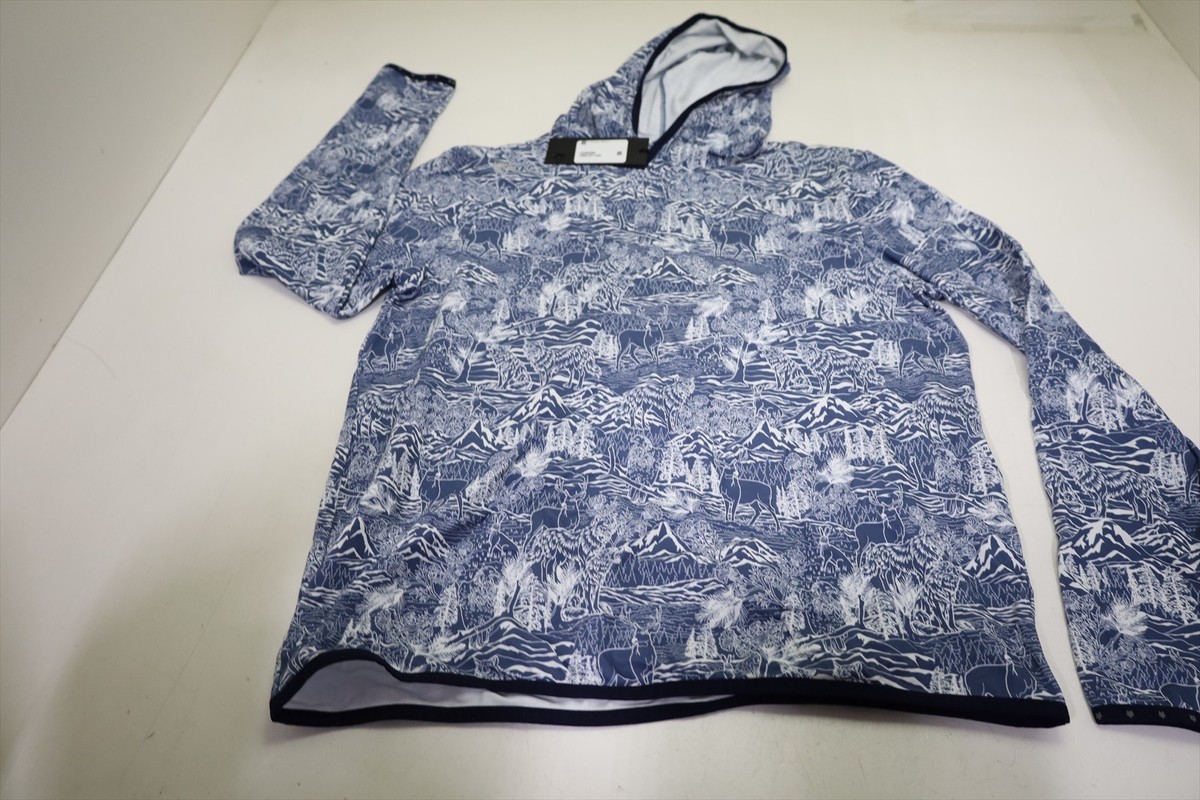 Greyson In The Valley Colorado Hoodie Pullover Men Medium Indigo