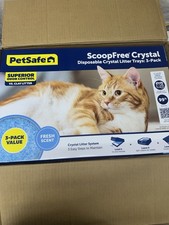 PetSafe ScoopFree Crystal Cat Litter Tray Refills 3-Pack, Self-Cleaning