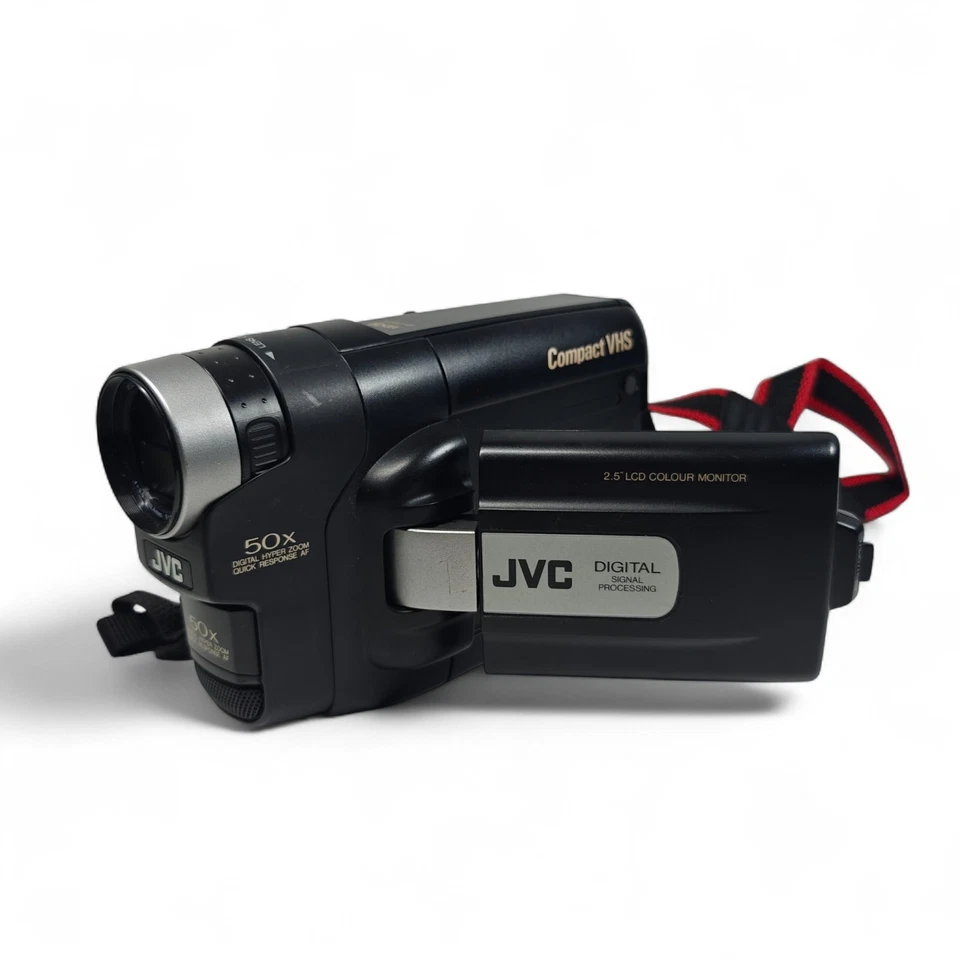JVC GR-FXM15E Camcorder LCD 50x VHSC Retro Video Camera, Bag, Charger - Image 4 of 4