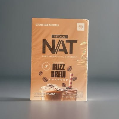  Pruvit Keto OS NAT Ketones Buzz Brew Coffee Charged 20 PK. EXP: 01/2027.  