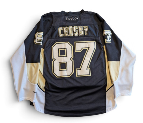 Reebok Pittsburgh Penguins Sidney Crosby #87 NHL Hockey Jersey Black Size XL