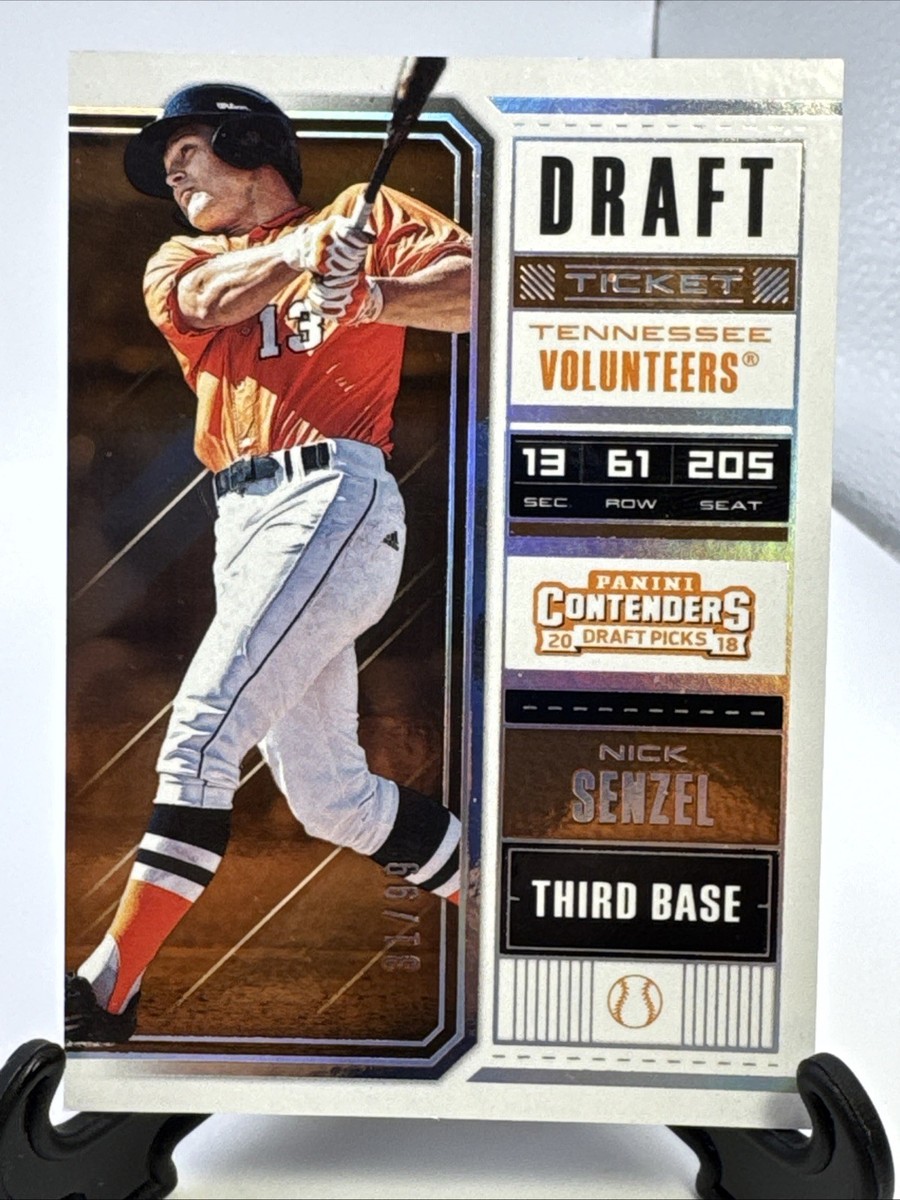 スーパージュニア　2017ロッテペンミ　ドンへポストカード 2018 Contenders Draft Picks-Nick Senzel #23 Draft Ticket Orange