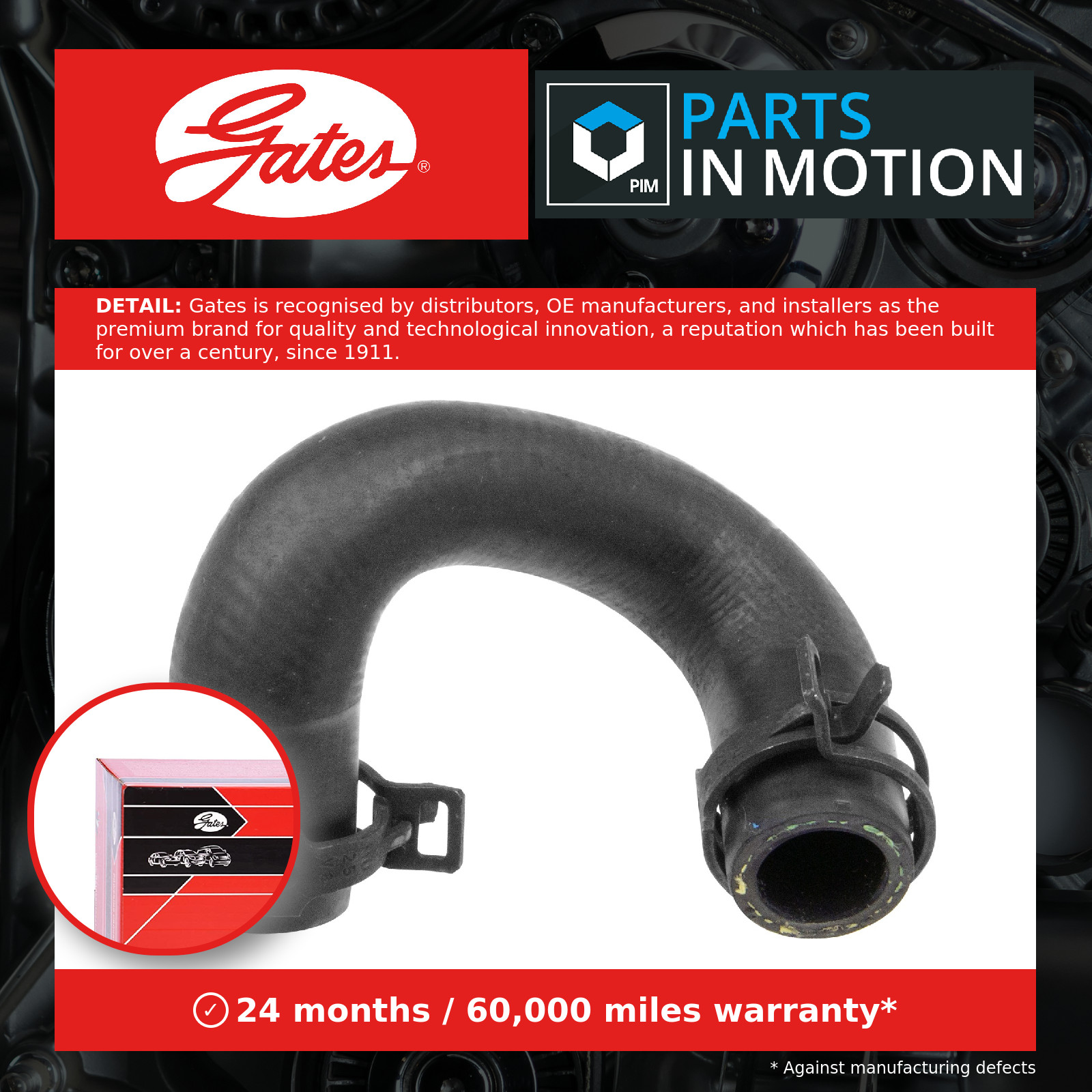 Heater Hose fits MERCEDES SLK250 R172 2.2D 2017 on OM651.980 Coolant Gates New