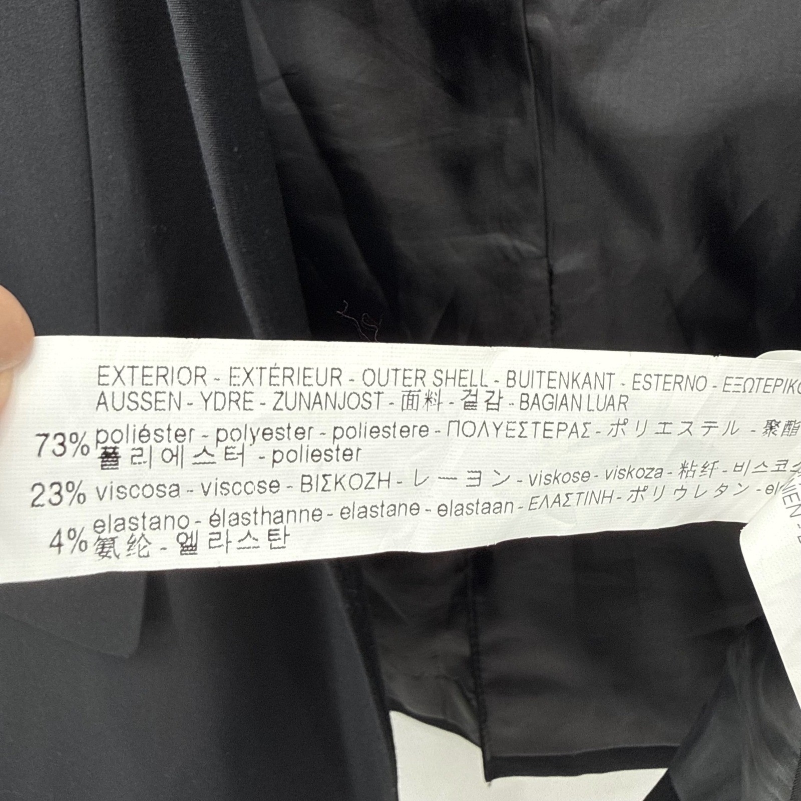 ZARA Basic Collection Black Collarless Blazer Wom… - image 4