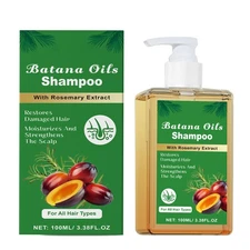 Batana Oil Shampoo for Hair Growth 100% Natural Rosemary Nourishing Smooth Shiny