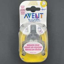 Avent Naturally Newborn Bottle Nipples 0m Extra Soft Anti Colic