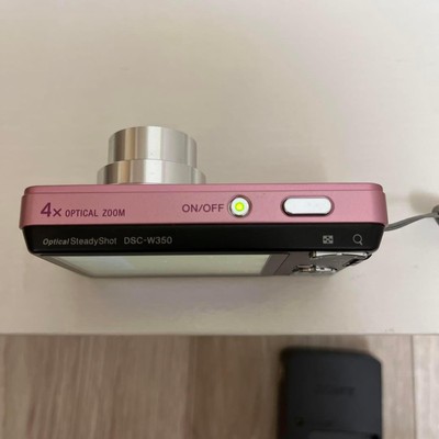 SONY Cyber Shot DSC-W350 Pink Digital Camera 14.1MP 4x Zoom Englsh