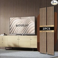 Wood Slat Panels for Wall 2-Piece 94.5 ×11 Acoustic Panels for Interior Walls