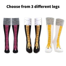 Divertidos calcetines de pierna de pollo (hasta la rodilla)
