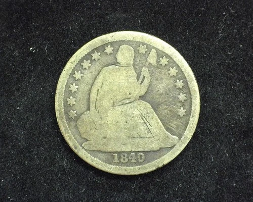 HS&C: 1840 O Liberty Seated Dime AG - US Coin