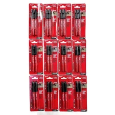 Lot of 12 MILWAUKEE 48-22-3105 Inkzall Fine Point Black Marker 2-pk