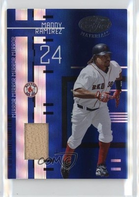 2005 Leaf Certified Materials Mirror Blue Bats /100 Manny Ramirez #99 0f6