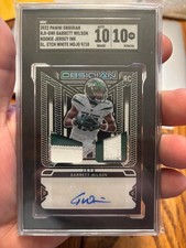 2022 OBSIDIAN DUAL PATCH AUTOGRAPH 9/10 GARRETT WILSON RC SGC 10 AUTO/10 GRADE