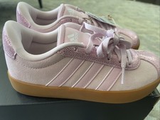 adidas VL Court 3.0 K Kids Sneakers Clear Pink Gum JS3484 US 2 New in Box