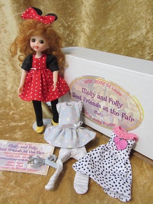 Judy Porter BJD tiny 6'' Molly doll in box UFDC 2022 St. Louis Minnie Mouse Ears