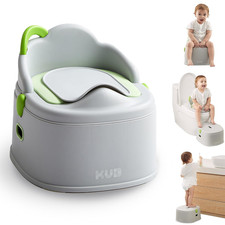 K B 3-In-1 Potty Training Toilet Chair, Seat, Step Stool - 9 CM Splash Guard,