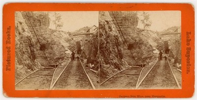 MICHIGAN SV - Marquette - Jackson Iron Mine - 1880s