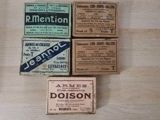 lot 5 anciennes boites vides cartouches chasse cal 16